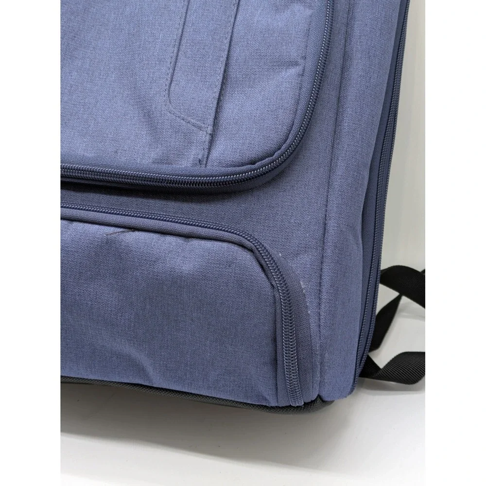 eBags Professional Slim Laptop Backpack Blue Travel Business Carry On 16x14x5.5